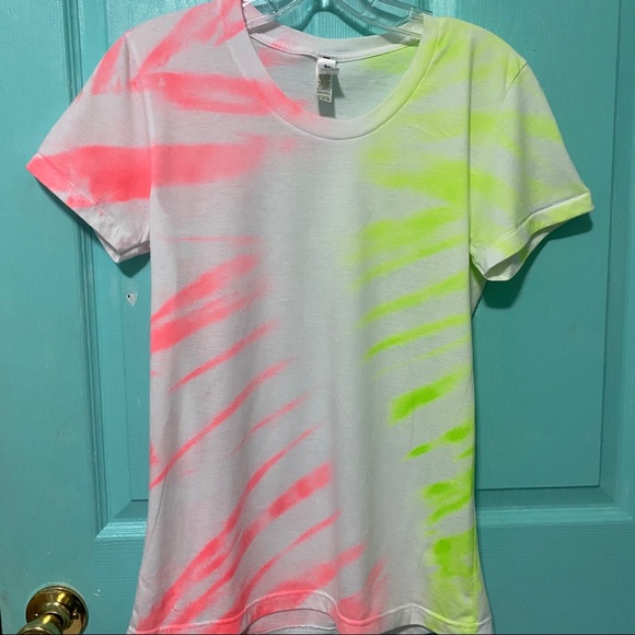 Neon tie-dye T-shirt - Picture 2 of 3